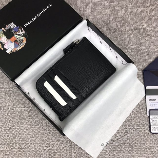 prada卡包 普拉達新款 摩登態度系列 2MC021 PRADA男士卡片夾  pyd2251